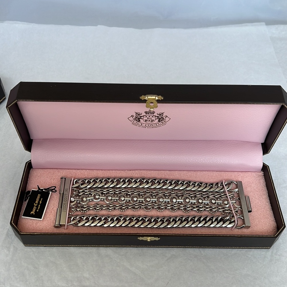 Juicy Couture SLV Multi chain bracelet